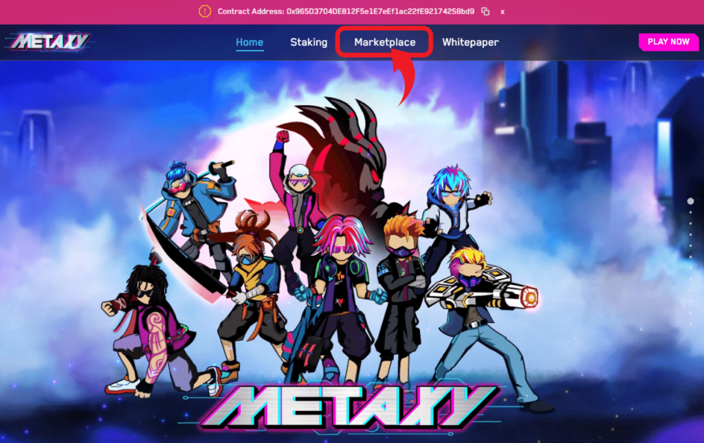 METAXY公式サイトトップページ