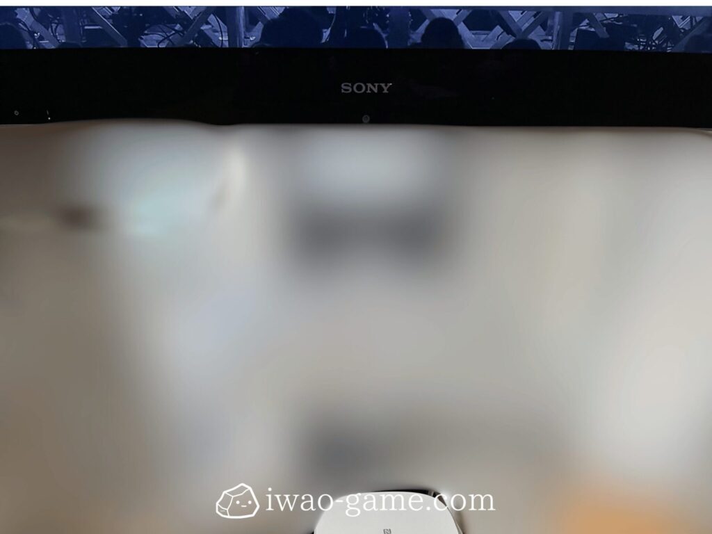 テレビの近く